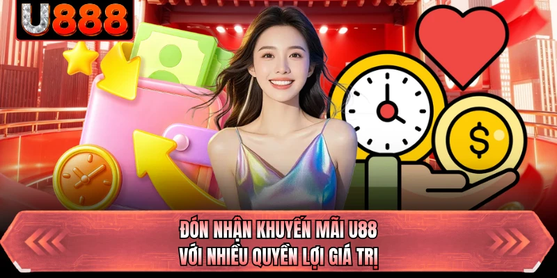 Đón nhận khuyến mãi U88 với nhiều quyền lợi giá trị